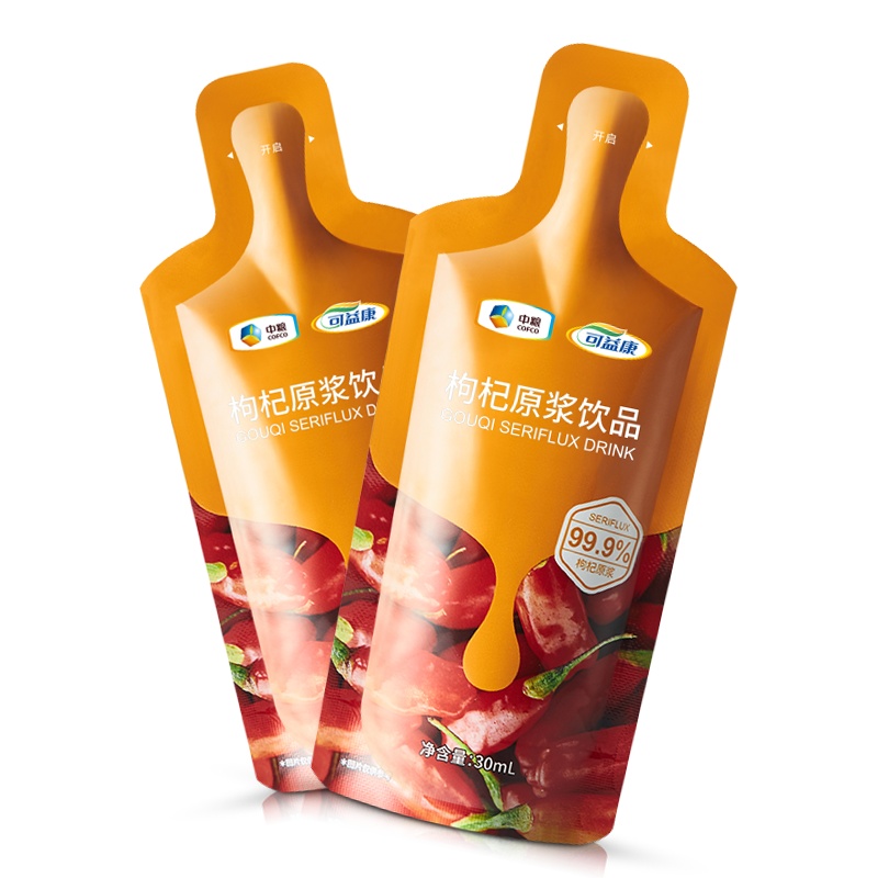 五盒装]中粮枸杞原浆枸杞汁构纪原浆非中宁夏特级黑旗舰店鲜枸杞原液