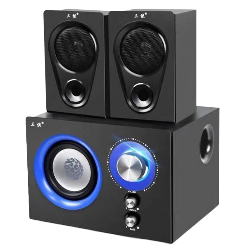 电脑音箱台式机笔记本手机无线蓝牙音响超重低音炮家用客厅小影响 139-3白色带蓝牙