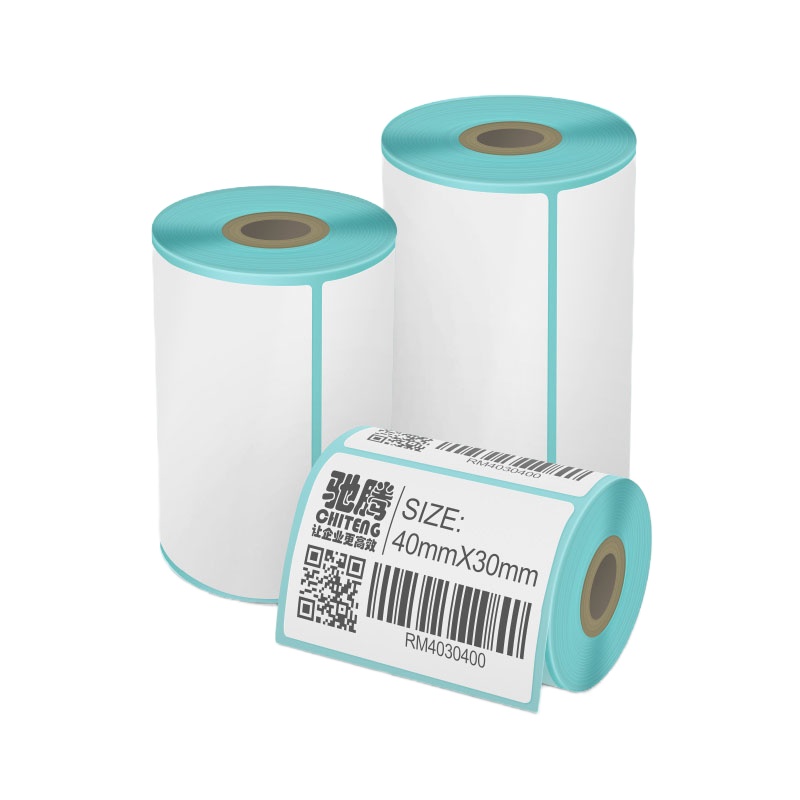驰腾 40*30MM 三防小卷芯热敏纸不干胶标签贴纸