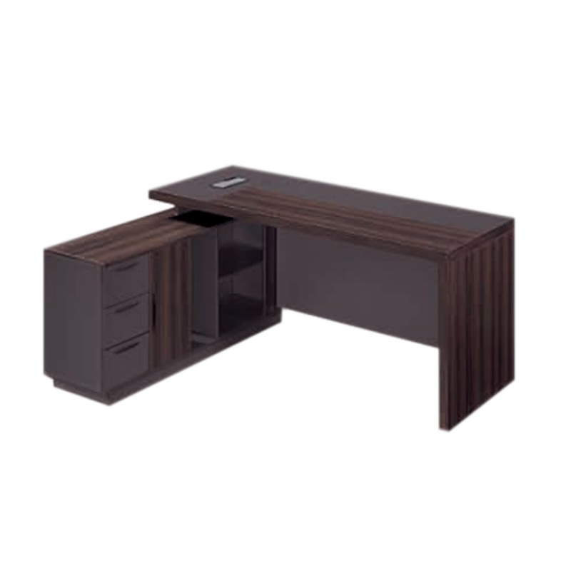 百昌(BAICHANG)01-JB0416办公桌 E1级环保颗粒板1600*1600*750mm辛巴檀