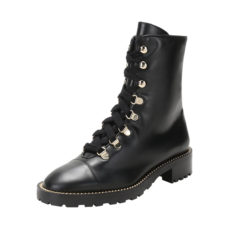 斯图尔特·韦茨曼 STUART WEITZMAN 女士 牛皮革系带靴子短靴马丁靴KOLBIE