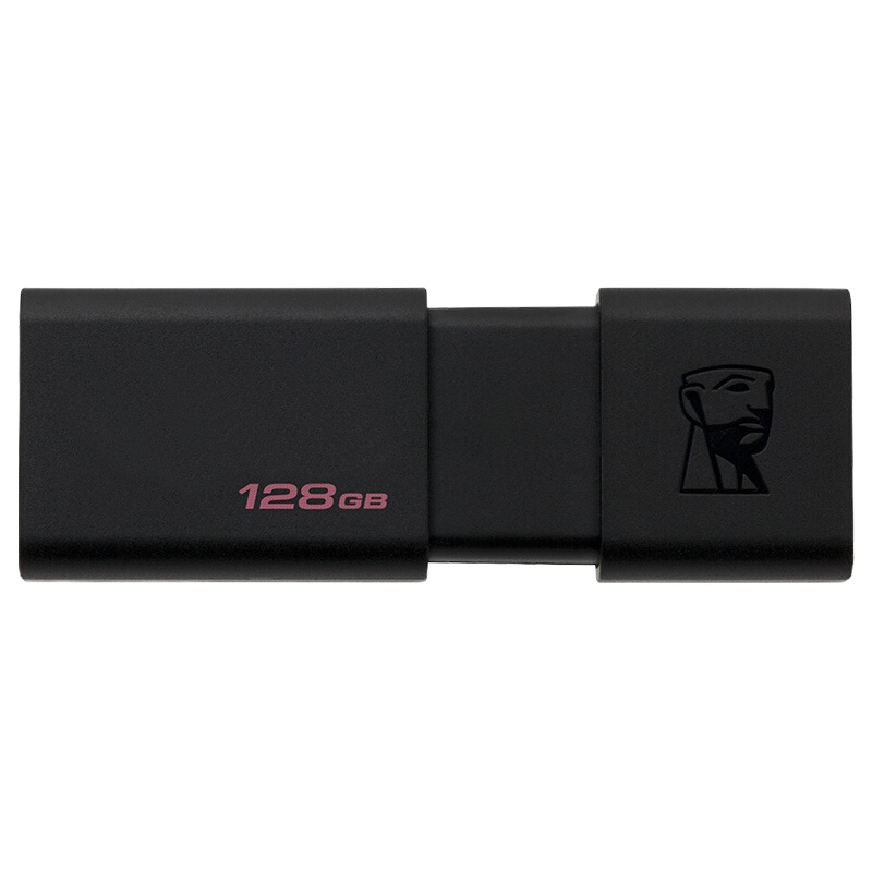 金士顿128GB USB3.0 U盘DT100G3黑色滑盖设计时尚便利
