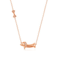 水贝珠宝(SHUIBEI JEWELRY)18K金相伴系列钻石项链