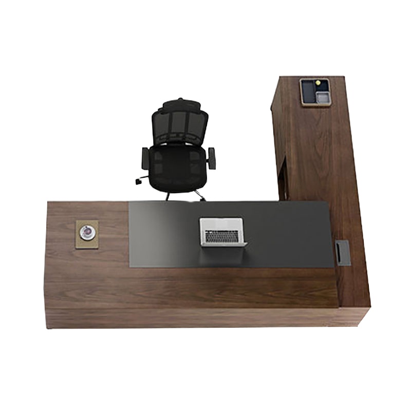 麦格尚 简约大气老板经理主管总裁办公桌 大班台 电脑桌副柜 胡桃木色 右副柜 2.7米