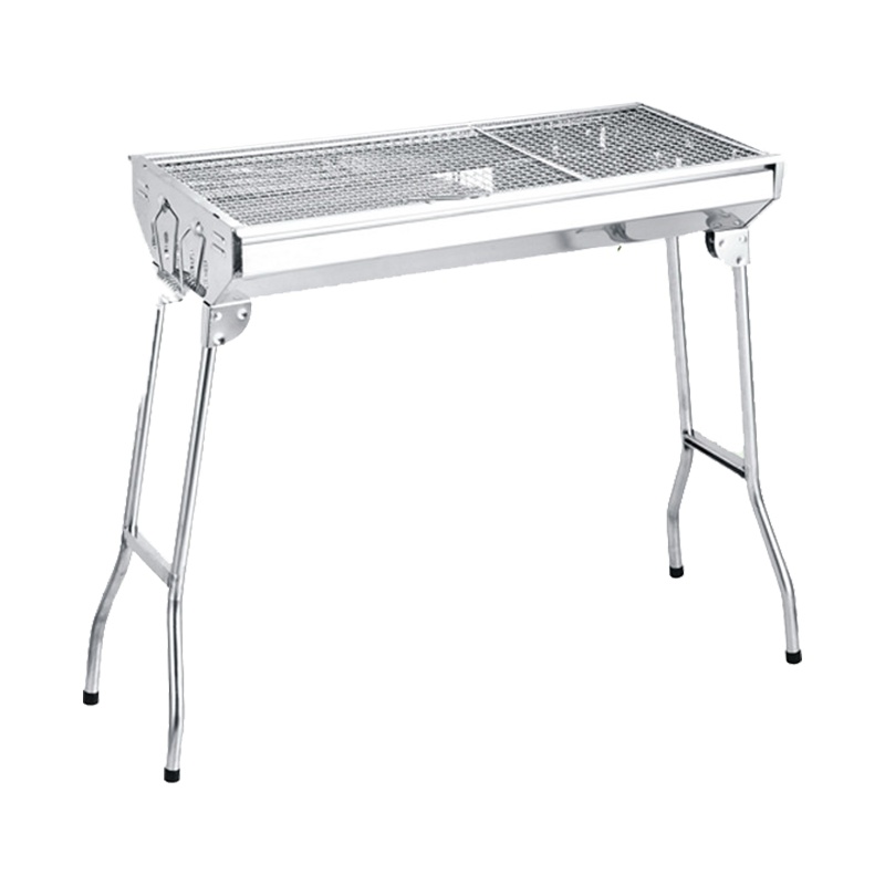 三极户外(Tripolar) TP8841 家用不锈钢烧烤炉大号户外便携烧烤肉架BBQ高脚养碳炉