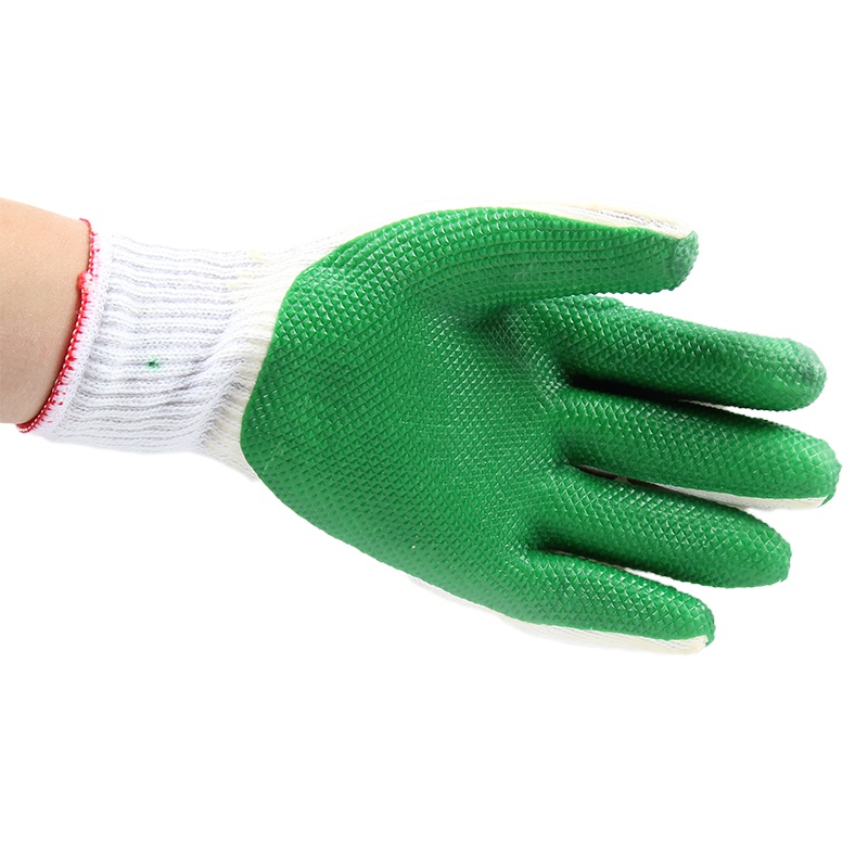 君御7102胶片手套12副PVC挂胶红色