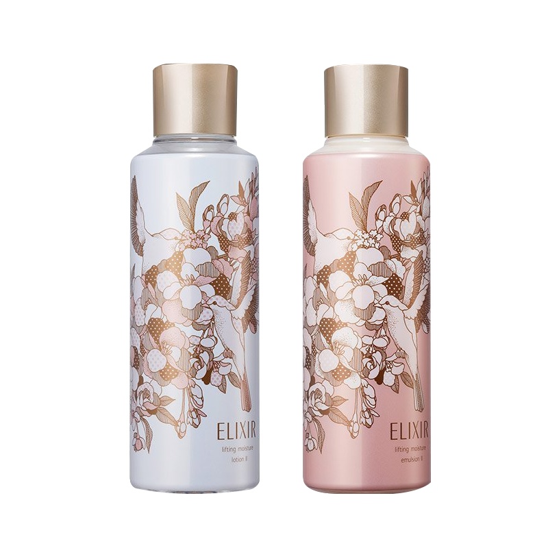 怡丽丝尔 优悦活颜柔滑弹润乳 滋润型 300mL+弹润水 滋润型 300mL 套装花映鹊影限定版滋润型