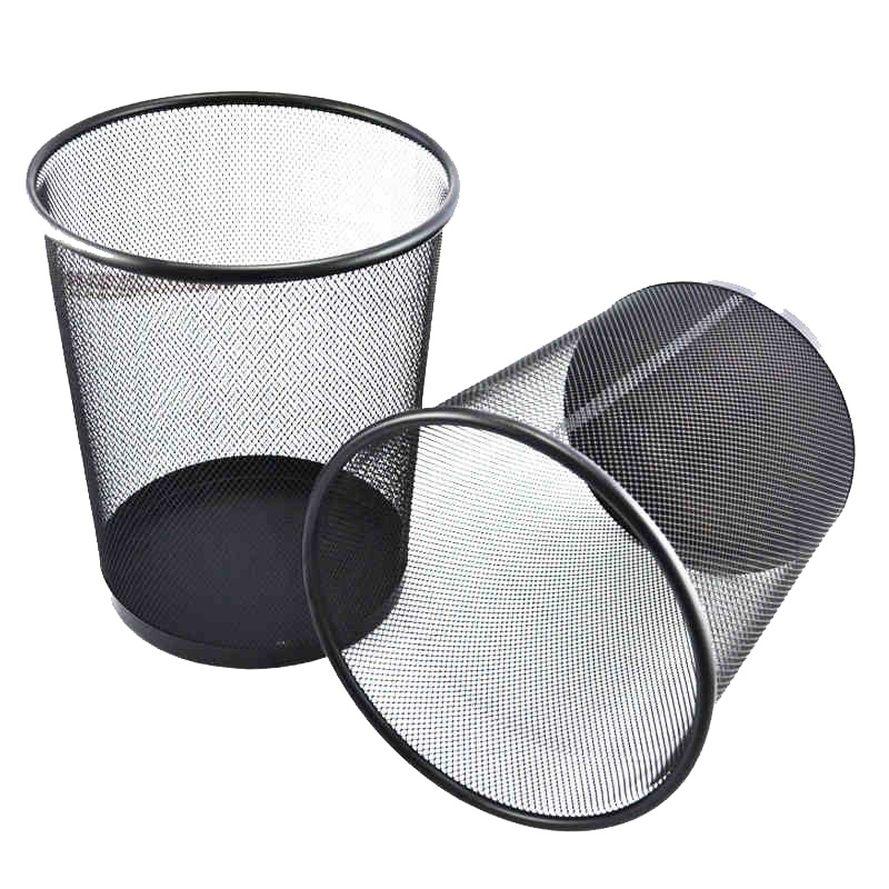 得力9189废纸篓 得力金属材质 结实耐用 镂空设计垃圾桶 废纸篓 垃圾桶