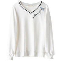 芊艺长袖宽松卫衣女2019秋装新款韩版原宿风套头慵懒风上衣10602