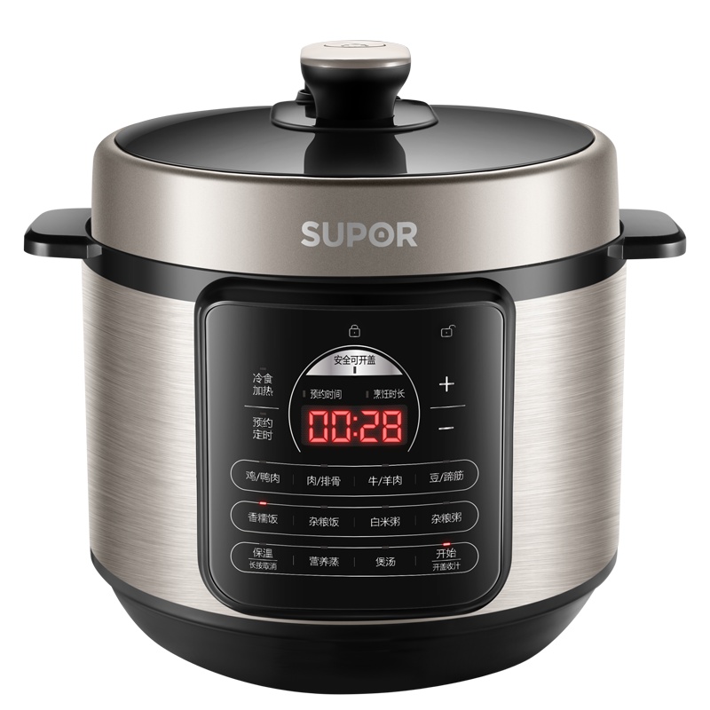 [苏宁物流]SUPOR苏泊尔 安全电压力锅SY-50YC505Q 大面板焖香煲大火速热一键排压 5L高压锅