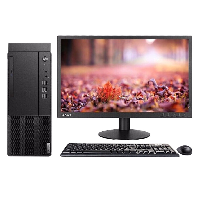 联想(Lenovo)启天M435台式电脑套机21.5液晶 ( I3-10100 4GB 1TB 无DVD W10)支持Win7