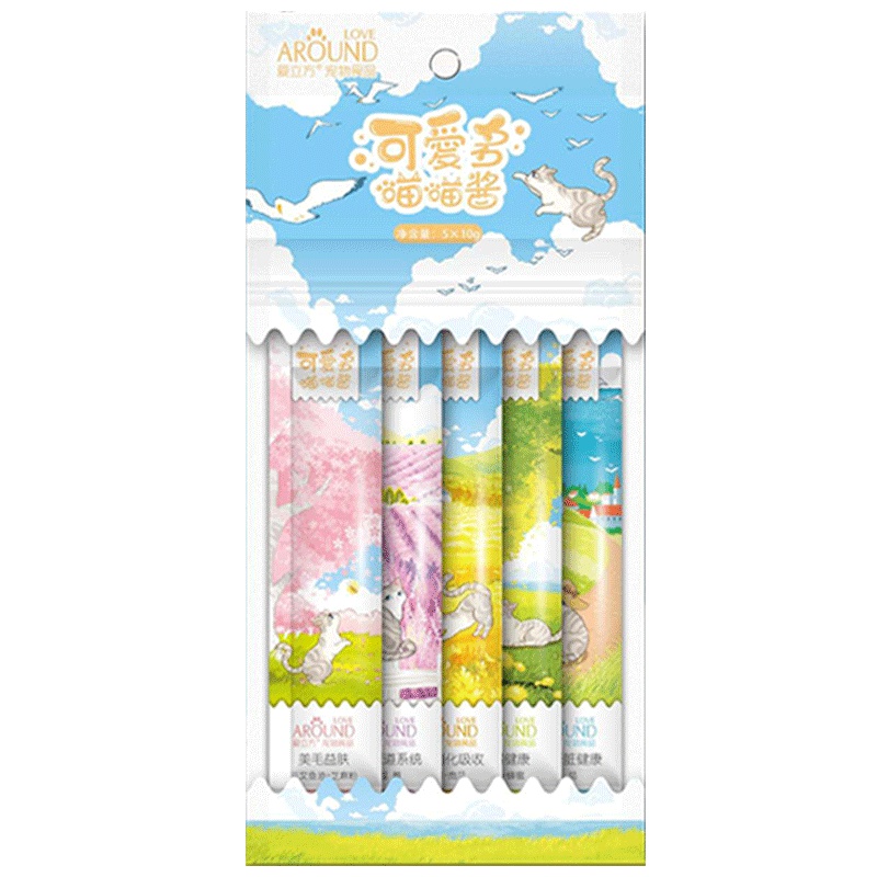 爱立方可爱多喵喵酱补钙大礼包猫咪猫条零食流质营养膏增肥湿猫粮