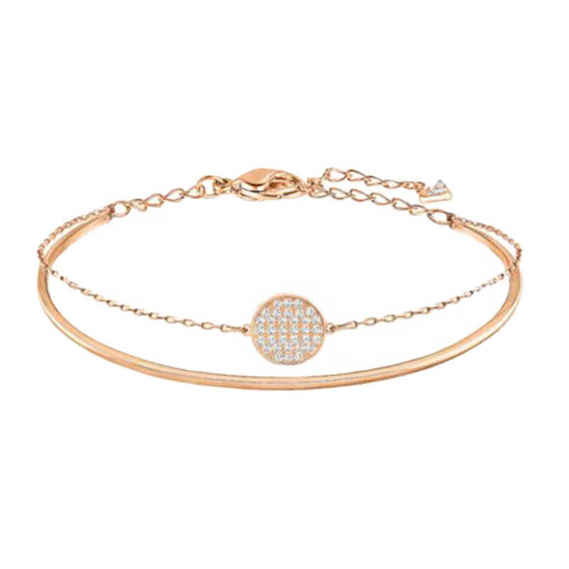 SWAROVSKI 施华洛世奇 Ginger手链二合一玫瑰金女士人造水晶手链金色5274892