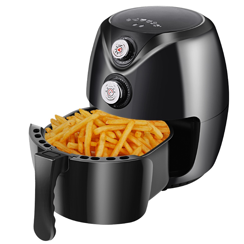 益多 SW-A2多功能无烟空气炸锅 4L大容量家用智能无油烟电炸锅薯条机烤箱多用途锅大功率低脂 黑色