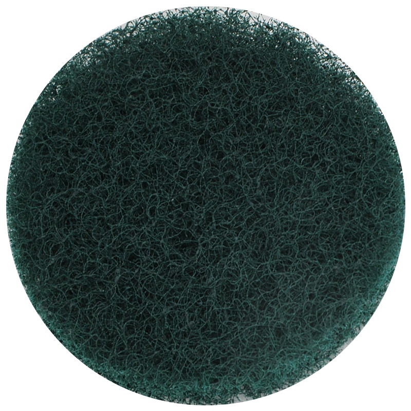 冰禹 BY-2403 4寸100MM(10片)百洁布背绒拉绒片自粘式抛光圆盘打磨片不锈钢拉丝布 240#绿色