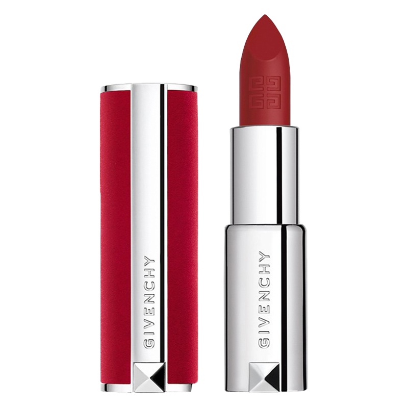 纪梵希高定香榭红丝绒唇膏红丝绒口红N37#朱砂砖红色复古显白