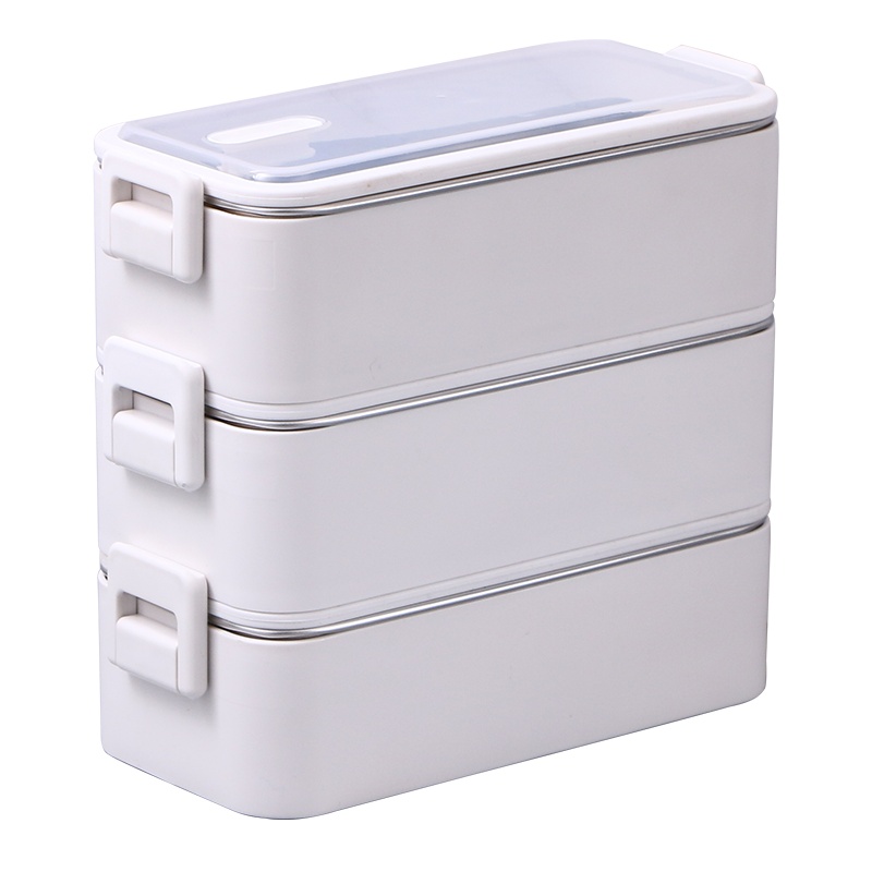 鸣順,Mingshun饭盒日式便当盒上班族可微波炉加热专用分层分隔型大容量方便携带