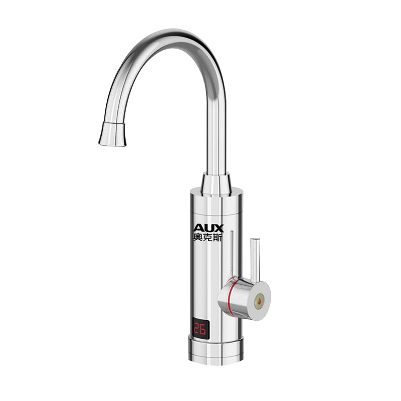 奥克斯(AUX)电热水龙头 (下进水)厨房冷热两用小厨宝 速热即热式 SAX3电镀银