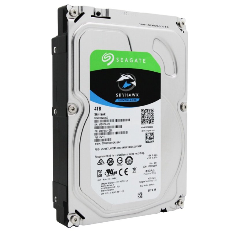 希捷(Seagate)4TB 64MB 5900RPM 监控级硬盘 SATA接口 希捷酷鹰SkyHawk系列