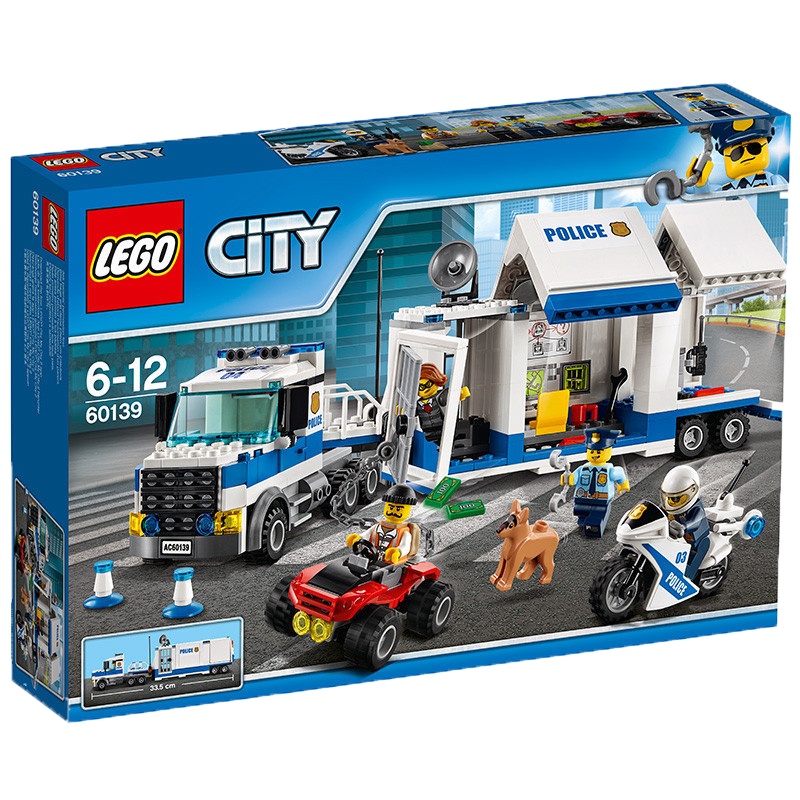 LEGO 乐高 City 城市系列 移动指挥中心积木玩具 塑料材质 6-12岁 200块以上