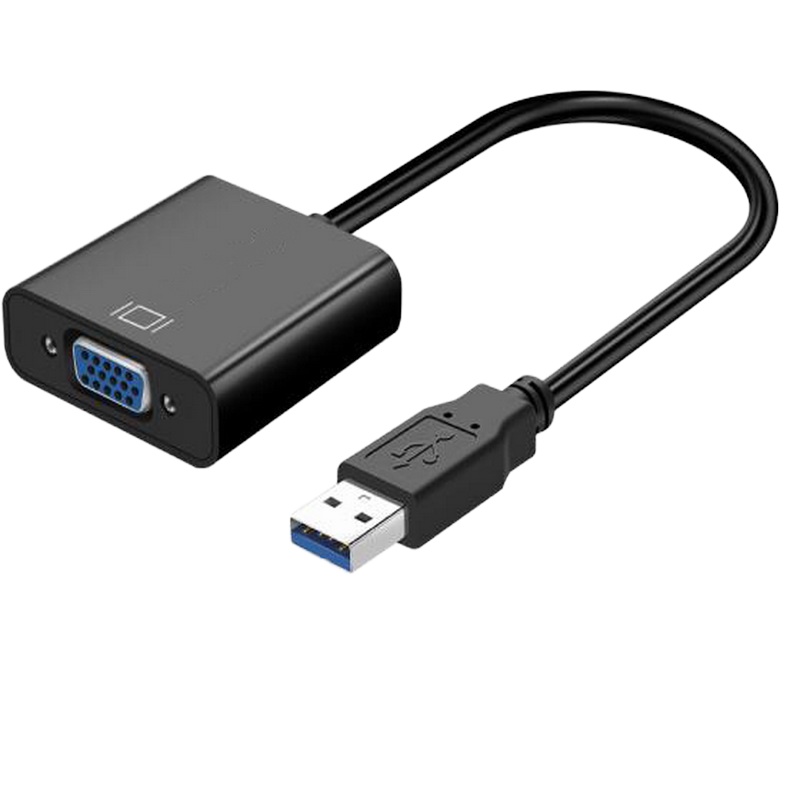金穗慧采 USB转VGA转换器 usb3.0转vga接口电脑投影仪笔记本转换器