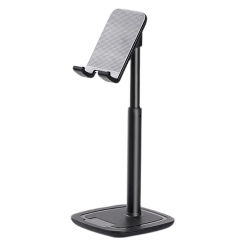 羽博 手机支架懒人支架B1 陨石黑 桌面网课直播ipad平板支架支撑架多功能通用支夹支撑架可调节放手机的架子床头学习手机