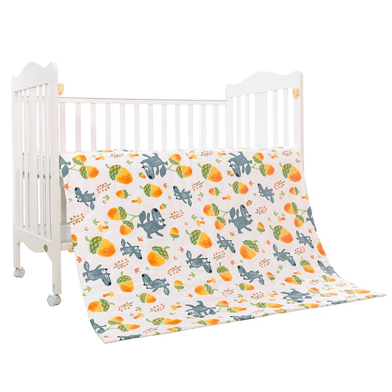 米乐鱼 婴儿四季通用精梳棉小棉被幼儿童秋冬中厚夹棉被床上用品免被套120*150CM