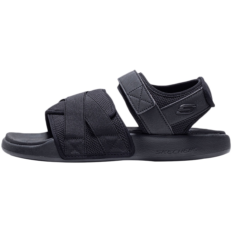 【自营】Skechers斯凯奇男鞋2021夏季新品魔术贴搭带露趾凉鞋沙滩鞋51731