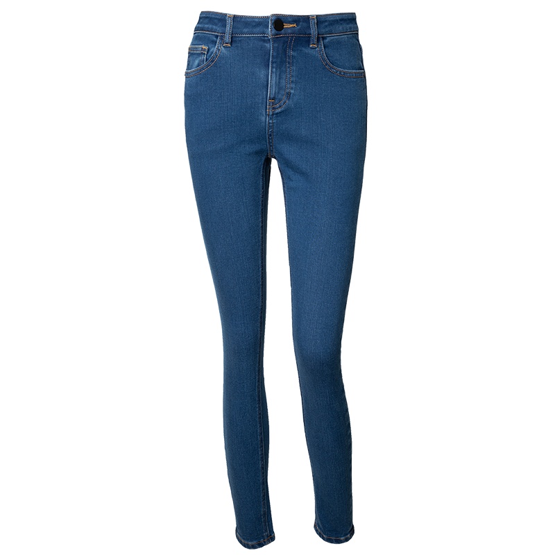 ASPOP 女式火山岩保暖紧身牛仔裤长裤秋冬基础时尚