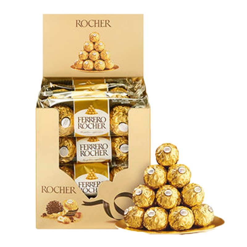 意大利进口巧克力费列罗T48纸盒装金莎坚果巧克力年货糖果情人节礼物