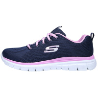 Skechers斯凯奇女鞋轻便透气运动鞋减震跑步鞋舒适健步鞋女12615