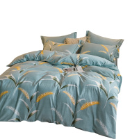 恒源祥全棉磨毛四件套纯棉加厚2.0m双人床上用品秋冬简约床单被套