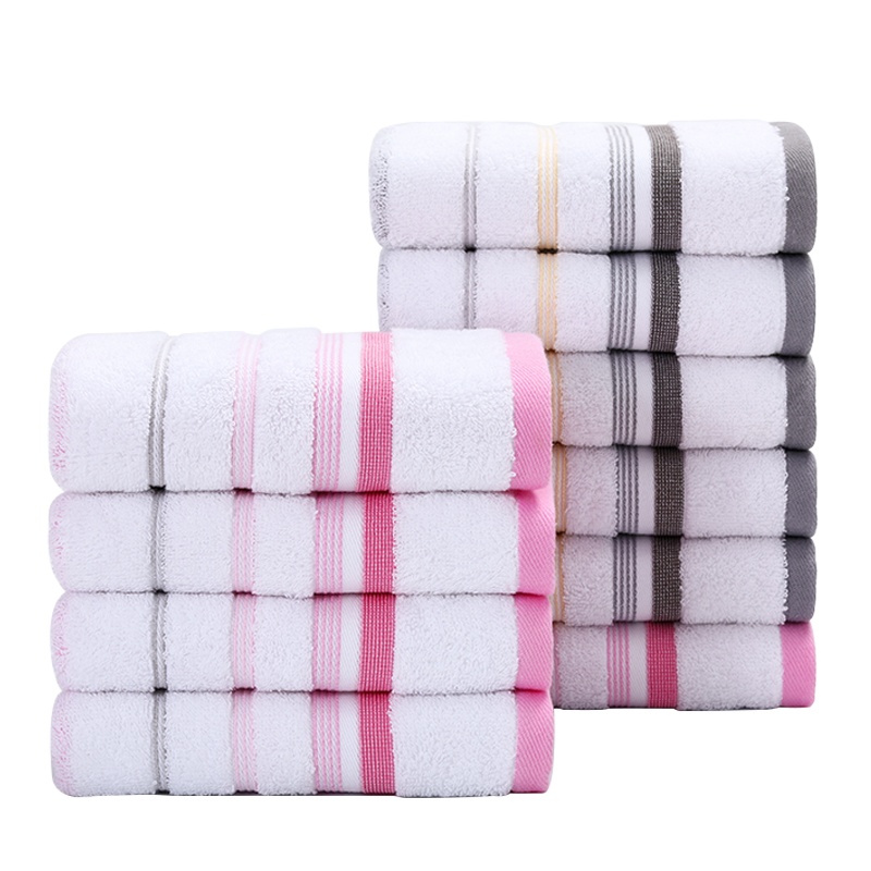 洁丽雅毛巾10条装纯棉洗脸家用学生男女帕柔软吸水不掉毛批发