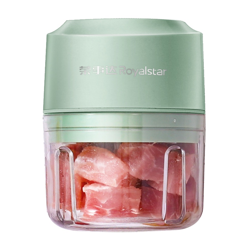 荣事达(Royalstar)无线便捷式食物料理机RS-GC103迷你蒜泥神器家用绞肉捣蒜搅拌机婴儿辅食机小型打蒜机