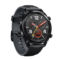 华为手表 WATCH GT运动版 黑色(两周续航+户外运动手表+实时心率+高清彩屏+睡眠/压力监测+NFC支付)