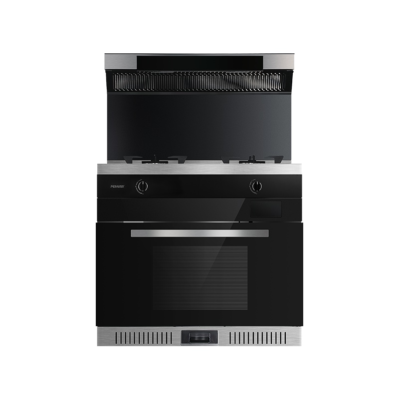 培恩蒸箱集成灶JJZY-P9EF2Z一级能效5.0KW燃气灶具天然气电热自动清洗60L蒸箱环保一体灶烟机防火墙