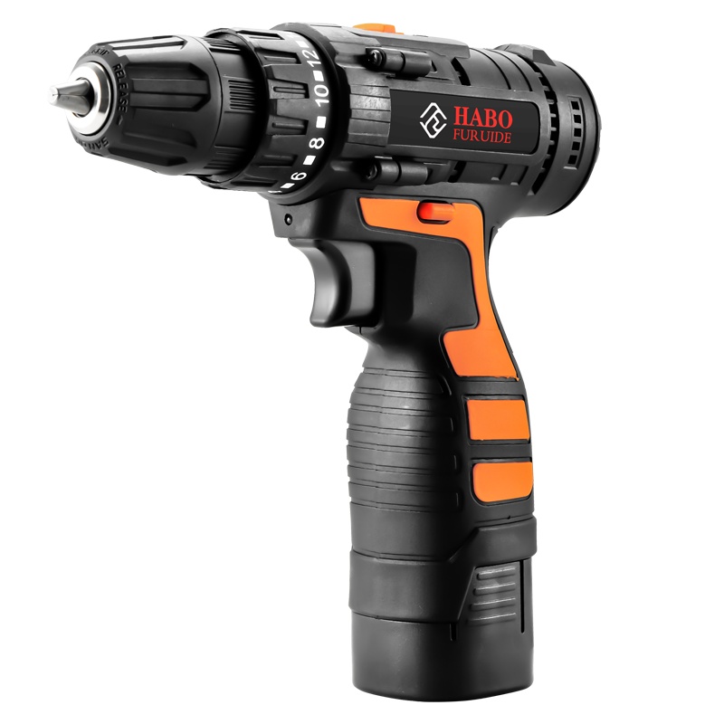 福瑞德家用多功能手电钻手枪钻电动螺丝刀五金工具箱16.8v双速一电AA套装