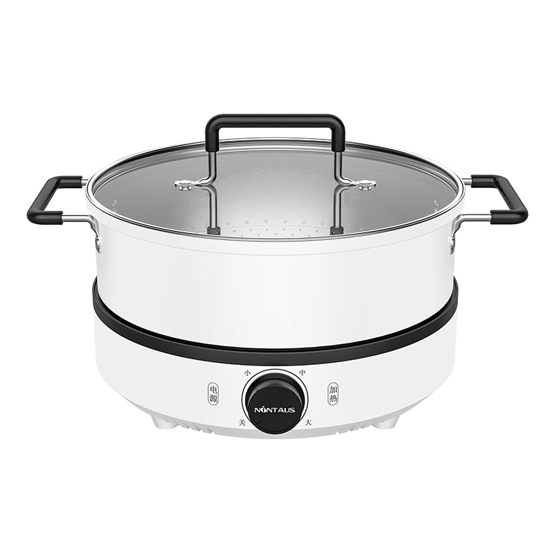 金正(NiNTAUS)分体式多用途电火锅家用大容量韩式大功率多功能涮烤一体电锅不粘锅电煮锅JZH-636A