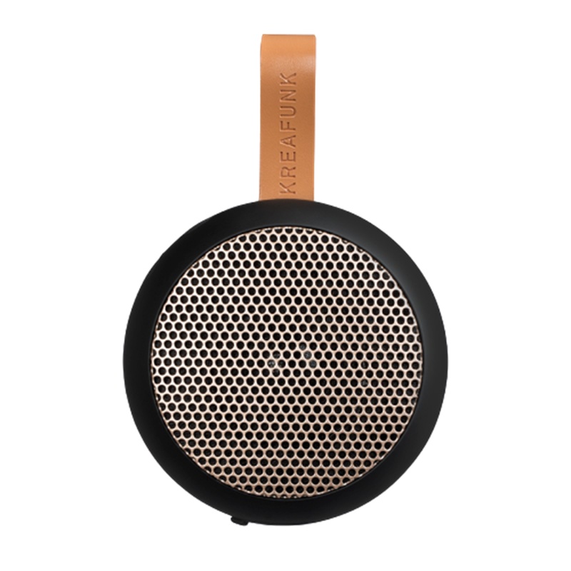 丹麦Kreafunk aGo北欧小型迷你通话无线便携防水防尘户外蓝牙音箱 黑色