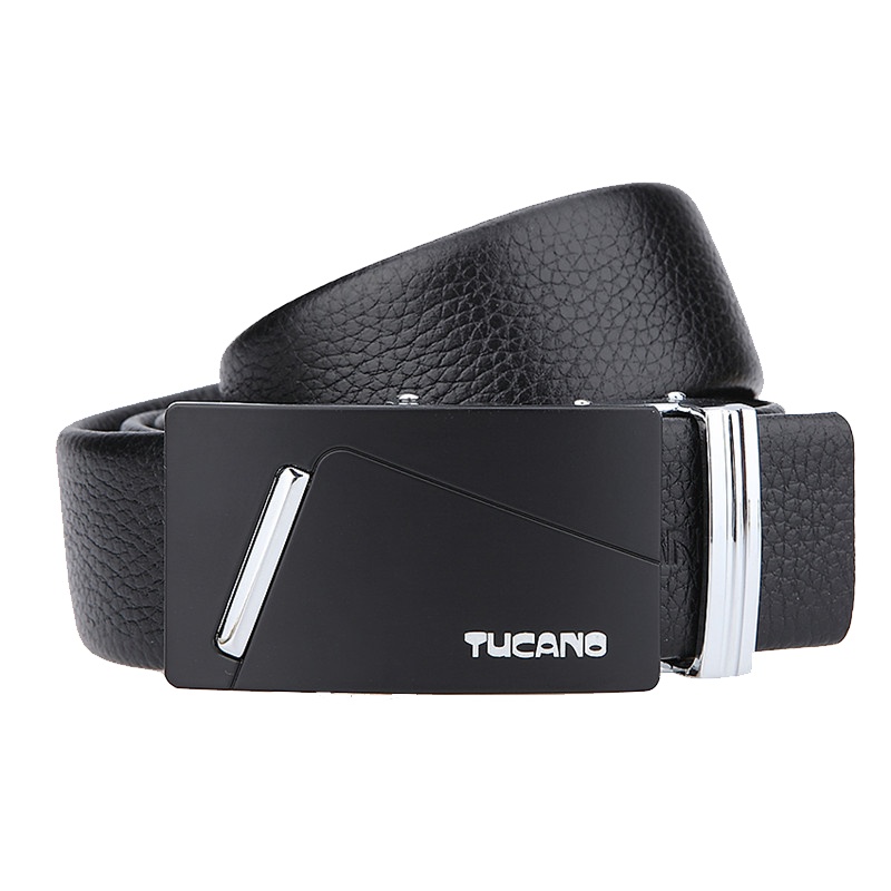 啄木鸟男士皮带双面头层牛皮青年休闲自动扣腰带正品男商务休闲