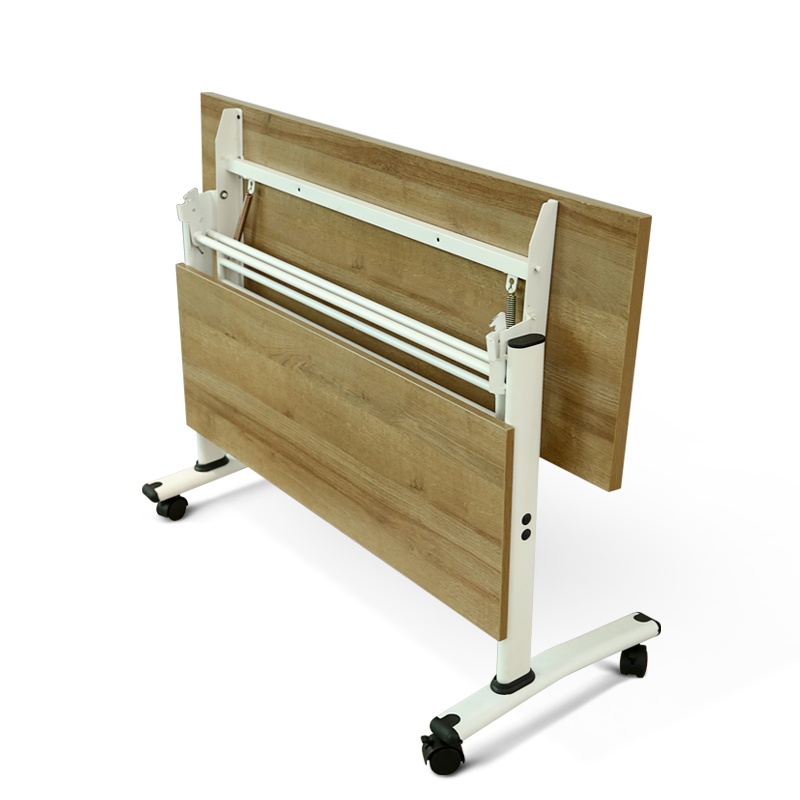 [红心家居]办公桌钢架可折叠培训桌可移动学习桌会议开会桌