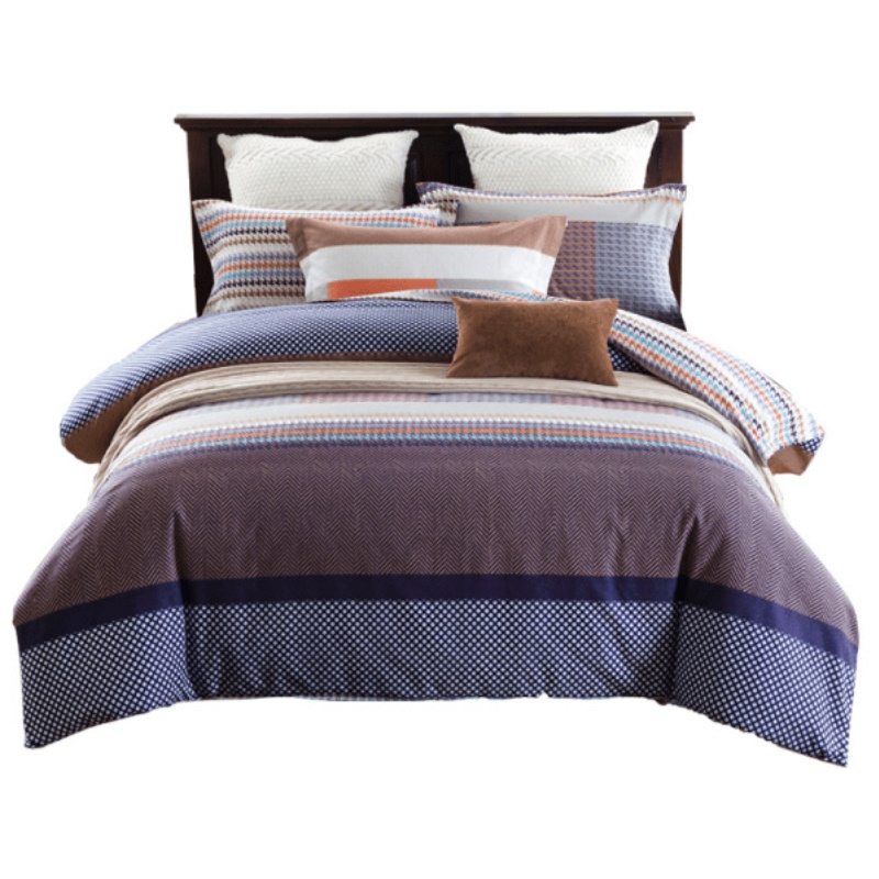 磨毛四件套加厚纯棉100%全棉磨毛冬季简约保暖欧式床上用品四件套