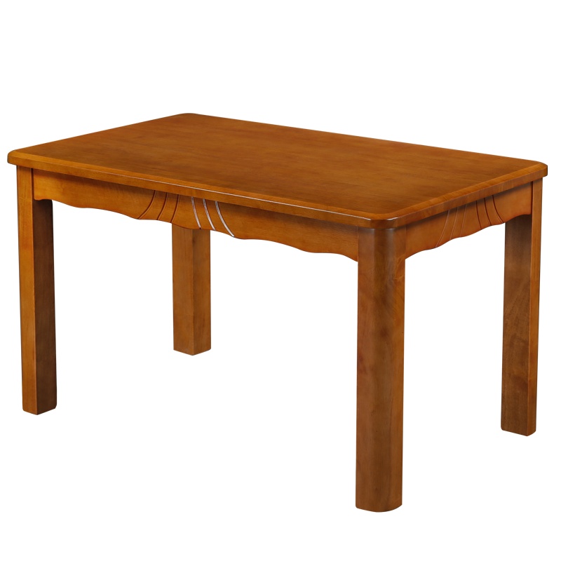 HiBoss中式实木餐桌长方形餐台小户型吃饭桌子