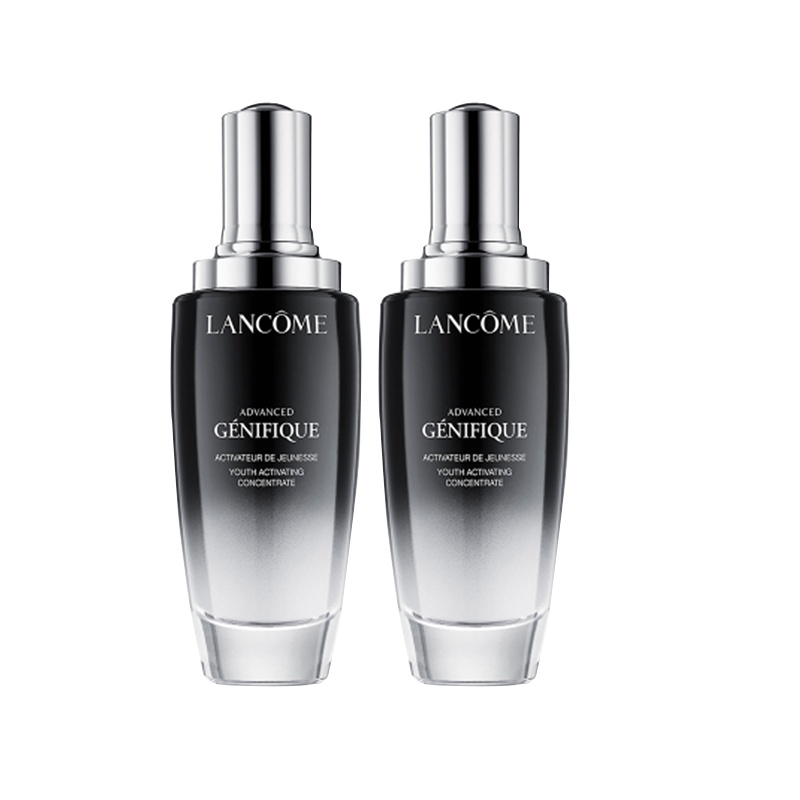 [让年龄成为秘密]兰蔻(LANCOME)二代小黑瓶肌底液精华100ml 紧肤淡皱 对抗光老 原液 任何肤质通用两瓶
