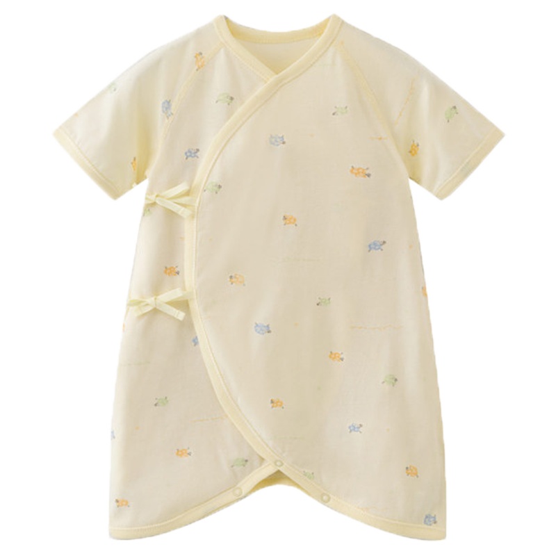 丽婴房婴儿衣服儿内衣连体衣男女宝宝短袖匹马棉连身装夏