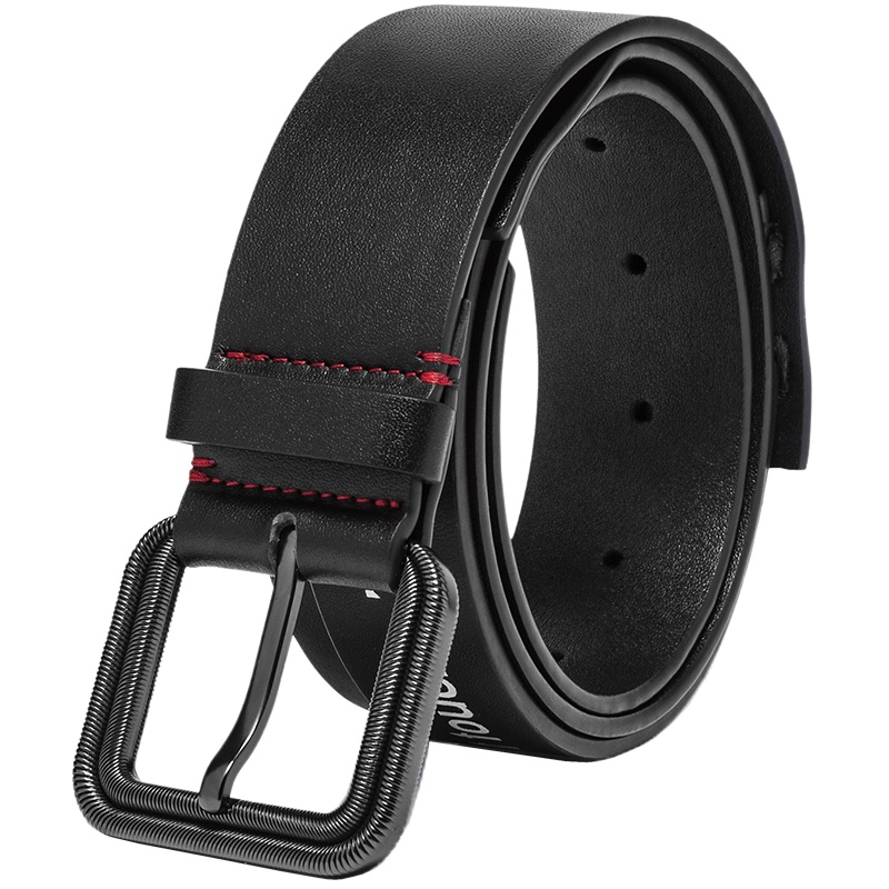 babama2019皮带潮流学生裤带牛仔裤潮牌年轻人针扣男士牛皮腰带女