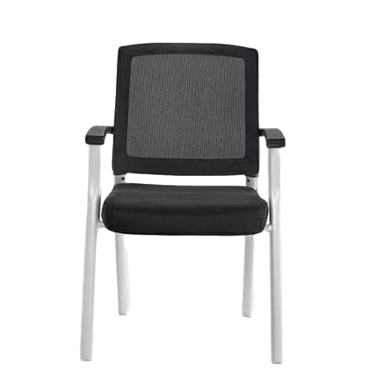 逐鹿中原办公椅接待会议椅 职员电脑椅培训椅TY-237靠背椅书桌椅休闲椅 简约现代钢架网布椅 黑色