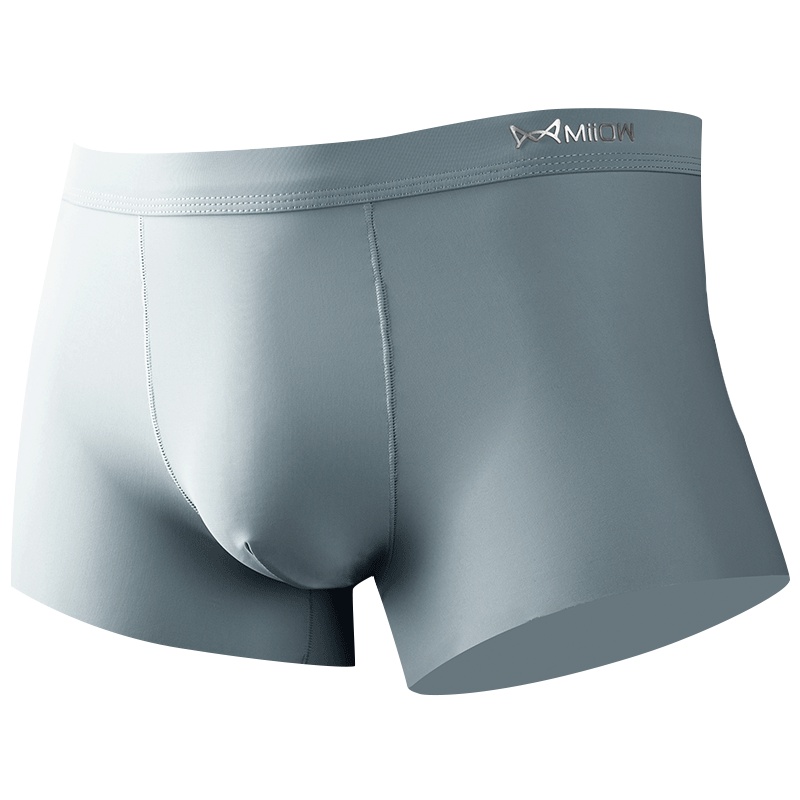 猫人男士内裤男四角无痕透气冰丝大码短裤男式平角裤
