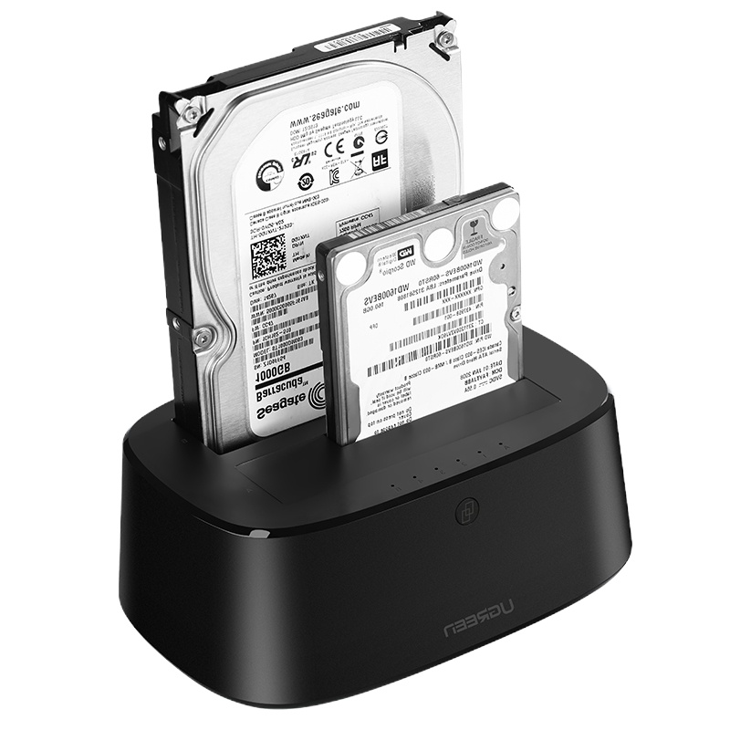 绿联 CM198 2.5&3.5英寸移动硬盘座(双盘位) 支持脱机拷贝 Type-C接口 60737