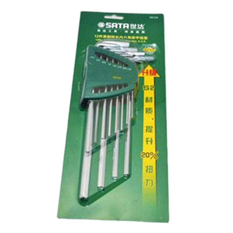 世达（SATA）12件英制特长内六角扳手组套9104